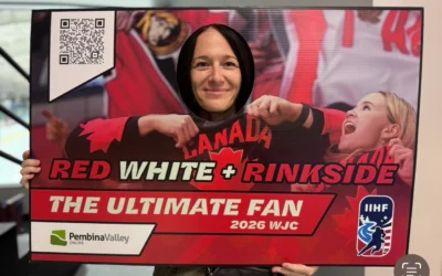 Who won the Red, White & Rinkside contest?